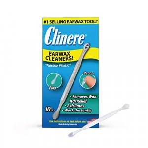 Clinere Ear Cleaners, 10 Count Earwax Remover Tool Safely and Gently Cleaning Ear Canal at Home, Ear Wax Cleaner Tool, Itch Relief, Ear Wax Buildup,