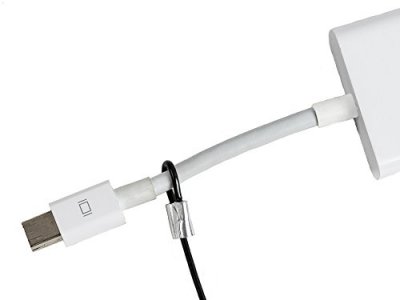 TetherTies Cable Tethers Black 10 Pack|Patented Pre-Assembled Adapter Tethers|Secure Your Computers Adapters & Mac Dongles| |Free Crimping Tool