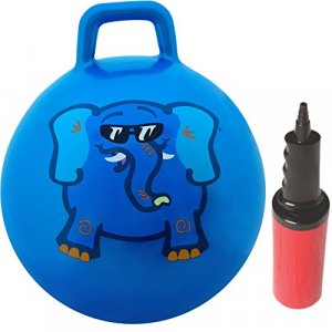WALIKI Hopper Ball for Kids| Hippity Hop | Jumping Hopping Therapy Ball | Field Day | Blue (Ages: 3-6 (18