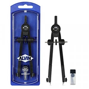 ALVIN 201 Introductory Bow Compass, Ideal for Geometry, Drafting, and Engineering, Drawing and Architecture Tool - 6 Inches