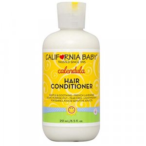 California Baby Calendula Hair Conditioner - Deep Conditioning & Soft Detangling Hair Care for Babies, Kids & Toddlers, Leave In & Rinse Out, 8.5oz