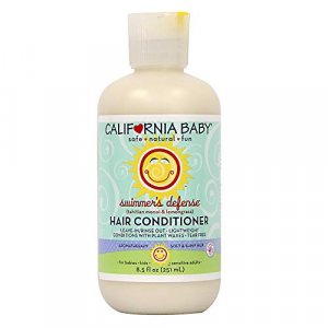 California Baby Swimmer's Defense Hair Conditioner - Deep Conditioning & Soft Detangling Hair Care for Babies, Kids & Toddlers, Leave In & Rinse Out,