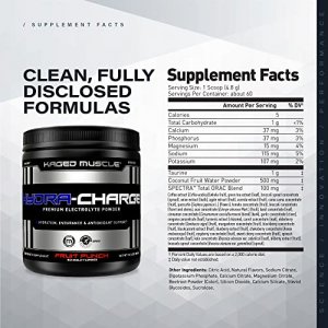 Electrolytes, Kaged Muscle Hydra-Charge Premium Electrolyte Powder, Hydration Electrolyte Powder, Pre Workout, Post Workout, Intra Workout, Fruit Pun