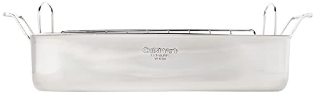 Cuisinart 7117-16UR Chef's Classic 16-Inch Rectangular Roaster with Rack, Stainless Steel