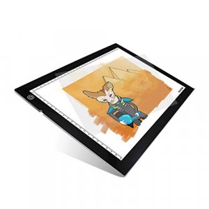 HUION A4 LED Light Pad Tracing Light Box Adjustable Brightness AC Powered - 12.2x8.27 Inch