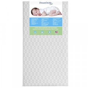 Dream On Me Full Size Firm Foam Crib and Toddler Bed Mattress, Carousel, 6