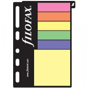 Filofax Pocket, Sticky Notes Assorted Colors, Color May Vary Multi-Fit (B210136)
