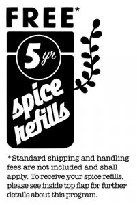 Kamenstein Madison 12-Jar Revolving Countertop Spice Rack Organizer with Free Spice Refills for 5 Years, Black