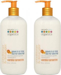 Nature's Baby Conditioner & Detangler - Formulated for Problem and Sensitive Skin - Leave In or Rinse Out - No Sulfate or Artificial Fragrances - pH