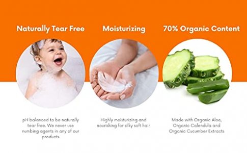 Nature's Baby Conditioner & Detangler - Formulated for Problem and Sensitive Skin - Leave In or Rinse Out - No Sulfate or Artificial Fragrances - pH