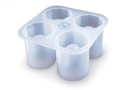 Chef Craft Set of 3 Flexible Shaped Ice Cube Trays. Sun, Star, Flower, Tree  and Sealife. Fun Party Combo, Silver