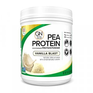 Plant Based Protein,Vanilla Gold Standard Raw Pea Protein Powder-Non-GMO,Vegan,Gluten-Free,Keto Friendly,Shelf-Stable-Vanilla Blast,1 Pound(Pack 1)
