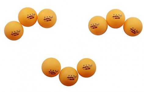 MAPOL 50- Pack Orange 3-Star Premium Ping Pong Balls Advanced Training Table Tennis Ball