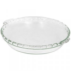 Pyrex Bakeware 9-1/2-Inch Scalloped Pie Plate, Clear