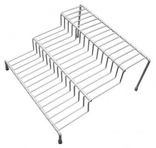 Home Basics Vinyl Coated Steel-Step Seasoning Rack, 9.5