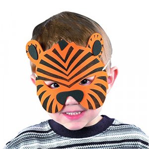 Fun Express 12 Assortment Kids Foam Animal Face Masks Zoo Farm Party Costume