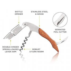 OXO Steel Double Lever Waiter’s Corkscrew