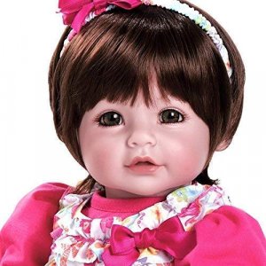 ADORA Realistic Baby Doll Love & Joy Toddler Doll - 20 inch, Soft CuddleMe Vinyl, Brown Hair, Brown Eyes