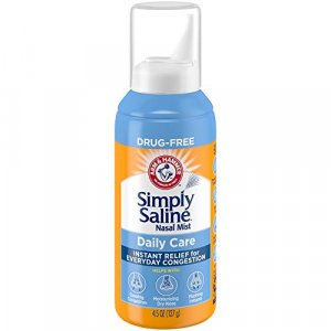 ARM & HAMMER Simply Saline Nasal Care Daily Mist 4.5oz Instant Relief for Every Day Congestion One 4.5oz Bottle