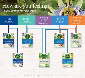 Traditional Medicinals Organic Nighty Night with Passionflower Herbal Tea, Promotes a Good Nights Sleep, (Pack of 1) - 16 Tea Bags