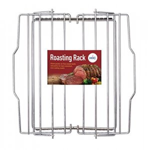 HIC Kitchen Adjustable Wire Roasting Baking Broiling Rack, 11.25-Inches x  10.625