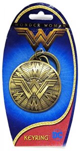 DC New Wonder Woman Shield Pewter Key Ring,Gold,3