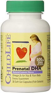 Child Life Prenatal DHA Soft Gels, Lemon Flavor, 30 Count