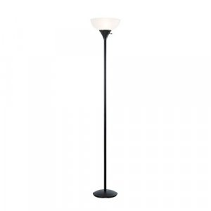 Normande Lighting JS1-161 Torchiere Floor Lamp, Black