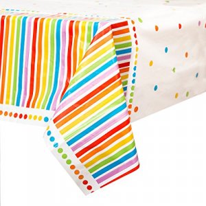 Rainbow Party Plastic Tablecloth, 84