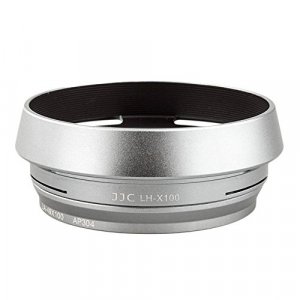 JJC LH-JX100 Silver Filter Lens Adapter & Hood for Fuji Finepix X100V X100F X70 X100 X100S X100T Camera AS AR-X100