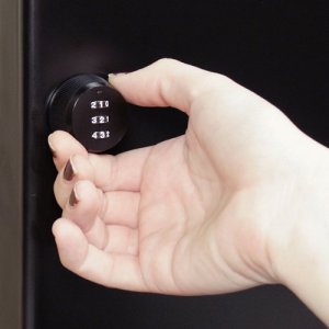 KeyGuard SL-8548 Combination Key Cabinet, 48 Hook, Black Finish
