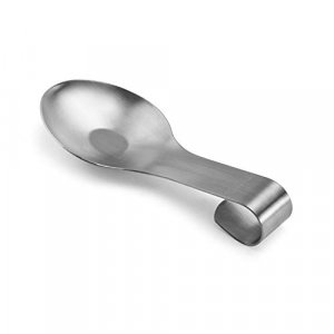 Amco Stainless Steel Spoon Rest, Single Spoon Rest