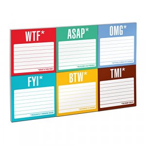 Knock Knock Sticky Notes Packet, Honest Acronyms