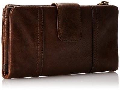 Fossil Women's Emory Leather Wallet Clutch Organizer, Espresso