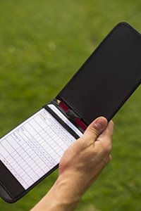 Callaway Leather Golf Scorecard Holder , Black, 7