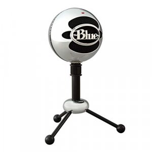 Blue Snowball USB Microphone for Recording, Streaming, Podcasting, Gaming on PC and Mac, Condenser Mic with Cardioid and Omnidirectional Pickup Patte