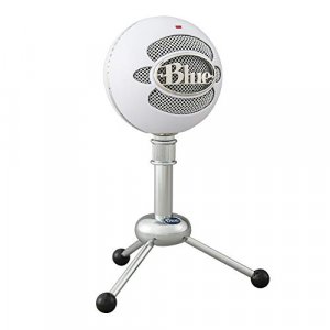 Blue Snowball USB Microphone for Recording, Streaming, Podcasting, Gaming on PC and Mac, Condenser Mic with Cardioid and Omnidirectional Pickup Patte