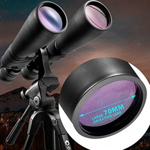 Barska AB10592 Gladiator 20-100x70 Zoom Binoculars with Tripod Adaptor for Astronomy & Long Range Viewing , Black