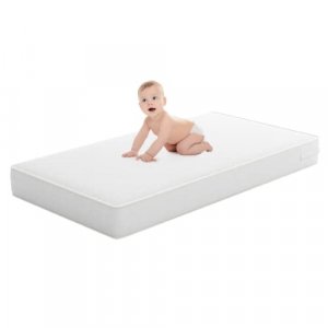 Safety 1st Heavenly Dreams Baby Crib & Toddler Bed Mattress, Waterproof Cover, Firm, Fits Size Cribs & Toddler Beds, White, 1 Count (Pack of 1)