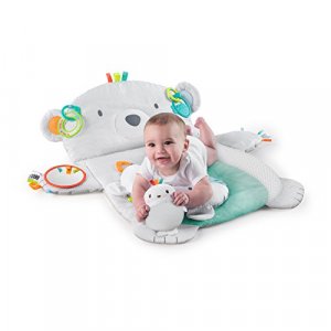 Bright Starts Tummy Time Prop & Play Activity Mat - Polar Bear, Ages Newborn +