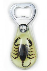 REALBUG Black Scorpion Bottle Opener with Magnet