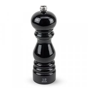 Peugeot - Paris Manual Pepper Mill - Adjustable Grinder - Beechwood, Gloss Black
