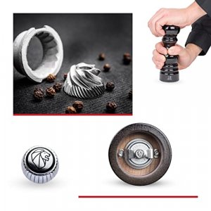 Peugeot - Paris Manual Pepper Mill - Adjustable Grinder - Beechwood, Gloss Black