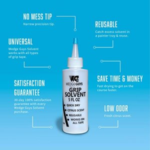 Wedge Guys Golf Grip Kits for Regripping Golf Clubs - Professional Quality (Standard Grip Kit: 15 Grip Tape Strips, 5 Oz Solvent, Rubber Vise Clamp)