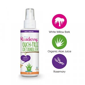 Hair Detangler Spray for Kids. Made with Organic Aloe Vera Juice and Natural Vitamins to Hydrate. Organic Detangler and Leave In Conditioner for Chil