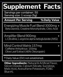 JNX Sports The Curse! Pre Workout Supplement - Intense Energy & Focus, Instant Strength Gains, Enhanced Blood Flow - Nitric Oxide Booster with Creati