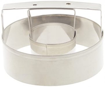 Mrs. Andersons Baking Donut Cutter with Handle, Stainless Steel, 3-Inches x 3-Inches