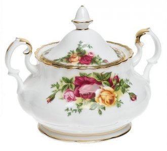 Royal Albert Old Country Roses 3-Piece Tea Set, Whit/Floral