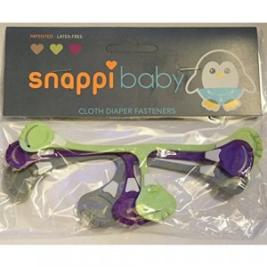 [Girl 3-Pack] Snappi Cloth Diaper Clips | Replaces Diaper Pins | Use with Cloth Prefolds and Cloth Flatfolds