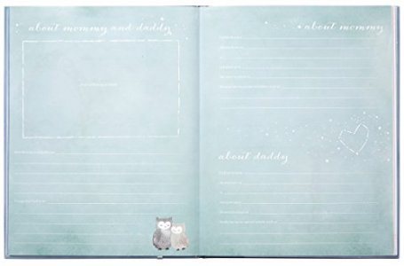 Carter's B2-16232 Blue All The Stars Gender Neutral Baby Memory Book for Newborns, 60 Pages